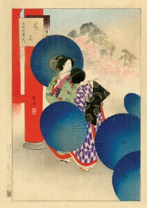 Parasols Woodblock